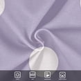 thumbnail image 5 of Lavender Background with White Dots Pure Cotton Bodysuit Short Sleeve Pajamas One-Piece Romper Unisex 12M, 5 of 6