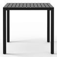 thumbnail image 3 of WestinTrends Playa 31.5" Iron Metal Frame Outdoor Square Patio Dining Table, Black, 3 of 15