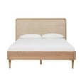 thumbnail image 2 of Pemberly Row Handmade Contemporary Natrual Ash Cane Bed in King, 2 of 9