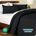 thumbnail image 4 of Bare Home Down Alternative Comforter Set - 3-Pieces - All Seasons - Full, Heather Black, 4 of 6
