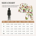 thumbnail image 6 of Disketp Pajamas Set Long Sleeve Sleepwear Womens Button Down Nightwear Pj Sets-Wild Exotic Birds And Flowers, 6 of 9