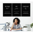 thumbnail image 6 of 3 Pieces Dream Big Positive Quotes Wall Decor Be Positive Motivational Canvas Wall Art Work Hard Inspirational Wall Decor Inspirational Poster for Home Office Decor Easy to Hang (12''''Wx16''''Hx3), 6 of 6