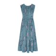 thumbnail image 4 of SDNall Womens Round Neck Sleeveless Printed Dress, 4 of 9