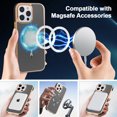 thumbnail image 4 of Allytechgroup Phone Case for Apple iPhone 16 Pro, Slim Fit Magnetic Back Cover Compatible with Mag-Safe Shockproof & Anti-Scratch iPhone 16 Pro Case Cover for Women Men,Black, 4 of 7