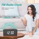 thumbnail image 3 of Reloj Despertador Digital de Madera ANJANK con Radio FM y Cargador Inalámbrico Qi, 3 of 8