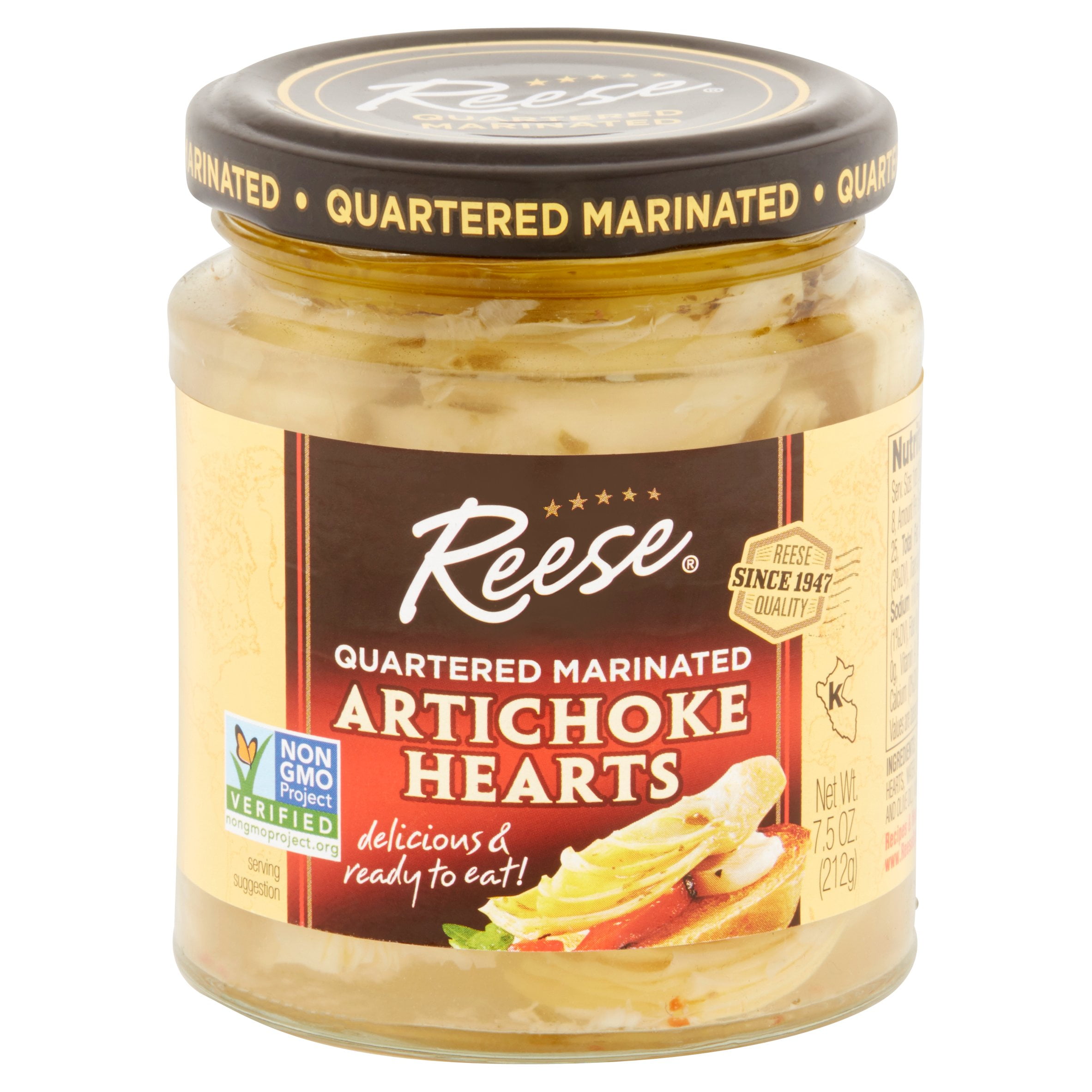 (3 Pack) Reese Artichoke Hearts, Quartered Marinated, 7.5 Oz. Walmart
