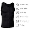 thumbnail image 6 of BLTIBY Mens Shapewear Tank Top Undershirt Slimming Body Shaper Tummy Control Vest Gynecomastia with Zipper Black XL, 6 of 6