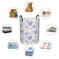 thumbnail image 6 of Xecao Lavender Flowers Print Laundry Hamper Basket,designed for Blanket Storage and Nursery Clothes in the Bedroom, 6 of 8