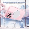 thumbnail image 2 of Designed for iPhone 11 Pro Case with Magnetic Invisible Ring Stand [Military Drop&Full Camera Lens Protection][Compatible with Mag-Safe]Shockproof Matte Translucent Slim Phone Cases 5.8"Pink, 2 of 7