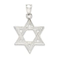 thumbnail image 3 of Diamond2Deal Mother's Day Gift 925 Sterling Silver Star of David Pendant for Women (L- 1.47 inch), 3 of 6