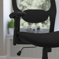 thumbnail image 4 of Flash Furniture Albert Mid-Back Black Super Mesh Executive Swivel Office Chair with Adjustable Lumbar & Arms, 4 of 9