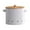 White Large, variant on Potato Storage Tins Kitchen Canisters for Farmhouse Decor Countertop Kitchen White Medium