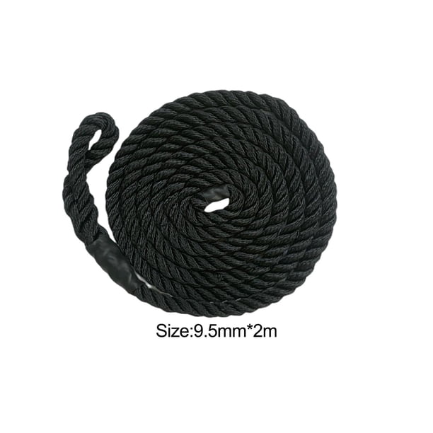 Corde Bateau ARKEM – Polypropylène 8 Mm X 100 M, Flottante, Résiste Aux Intempéries, Noire