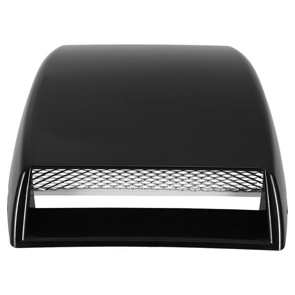 ROMANSENTIAL 1Pack Black ABS Car Hood Scoop Air Flow Intake Bonnet Vent Grille Cover 10 * 7.1 * 1.3 in Racing Style