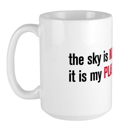 

CafePress - The Sky Is NOT My Limit Pilot Mug (Large) - 15 oz Ceramic Large Mug