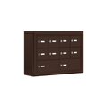 thumbnail image 1 of Salsbury 19035-10ZSK D 8 A 2 B Doors S-Mount Keyed Locks Cell Phone Locker In Bronze, 1 of 1