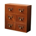 thumbnail image 1 of DOLITY Library Card Catalog Cabinet Rustic Home Decor Aesthetic Versatile Organizer, 1 of 9