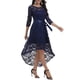 thumbnail image 4 of Lucakuins Vestido de fiesta de cóctel alto y bajo con encaje floral para mujer Vestidos de noche para baile de graduación Lucakuins moda, 4 of 9