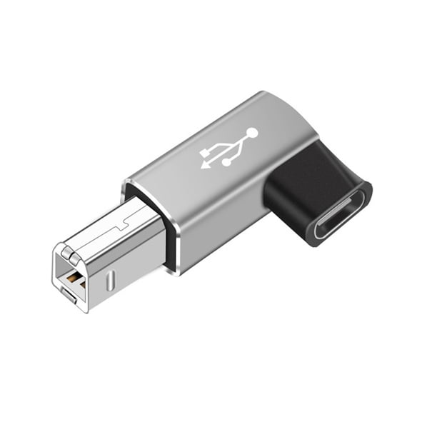 Soidarity Herramienta de conexión de adaptador USB tipo c, equipo de adaptación multipropósito, convertidor rápido de a macho, Accesorios para instrumentos musicales Cabeza en codo/Gris