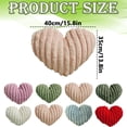 thumbnail image 6 of 15.8''x13.8'' Valentine's Day Heart Pillow Decorative Throw Pillows,Heart Shaped Soft Fluffy Faux Fur Cute Pillows,for Man and Women Valentine Anniversary,Couch Bed Bedroom Room Home Decor(Blue), 6 of 6