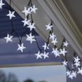 thumbnail image 4 of Guirnalda de luces solares para exterior, 5 m, 20 LED, diseño de estrella, 8 modos, impermeable, decoración para jardín, patio, fiesta, boda (blanco frío), 4 of 5
