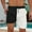 02 White, variant on Awdenio Mens Cargo Shorts Quick Dry Bathing Suit Beach Shorts Swimming Trunks with Pockets