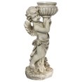 thumbnail image 3 of Northlight 17.5" Cherub Angel Bird Bath Outdoor Garden Statue, 3 of 5