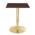 thumbnail image 2 of Modway Verne 24" Square Dining Table in Gold Cherry Walnut, 2 of 6
