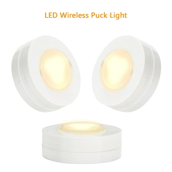 Wireless Led Puck Lights With Remote Control Battery Powered Wireless Led Puck Lights With Remote Control Battery Powered Dimmable Kitchen Under Cabinet Lighting 6 Pack Com