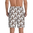 thumbnail image 4 of Lsque Chickens Peck Grain Mens Sleep Pajama Shorts,Short Pajama Pants, Cotton Ultra-Soft Knit-3X-Large, 4 of 9