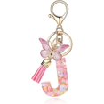 thumbnail image 2 of Porte-clés Lettre A-Z Pendentif Papillon à Franges Porte-Clés, 2 of 3