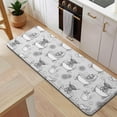 thumbnail image 5 of Gray Highland Cow Bathtub Lemon Pattern Kitchen Rug Mat,Kitchen Runner Rugs Non Skid Washable,Decorative Kitchen Floor Mats for Kitchen,Sink,Laundry,17"x47.2", 5 of 7