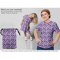 thumbnail image 5 of oneOone Georgette Viscose Purple Fabric Abstract Sewing Material Print Fabric By The Yard 42 Inch Wide, 5 of 5