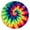 Rainbow Tie Dye, variant on Rainbow Tie Dye Mandala Pattern Round Fitted Tablecloth with Elastic Edge,Dining Table Cover Waterproof,Outdoor Round Tablecloth for Camping,Dining,Indoor and Outdoor