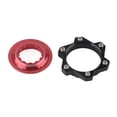 thumbnail image 3 of Bike Disc Brakes Center Lock Adapter, Center Lock Hubs Aluminium Alloy 6 Bolts Centre Lock Disc Rotor Adapter Set Bicycle Accessory, 3 of 7