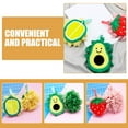 thumbnail image 7 of Tineasur 3Pcs Bathroom Shower Loofah Soft Skin Cleaning Scrubber with Fruit Shapes, 7 of 7
