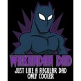 thumbnail image 2 of Men's Marvel Black Panther Wakandan Dad Just Like a Regular Dad Only Cooler  Graphic Tee Black 3X Large, 2 of 5