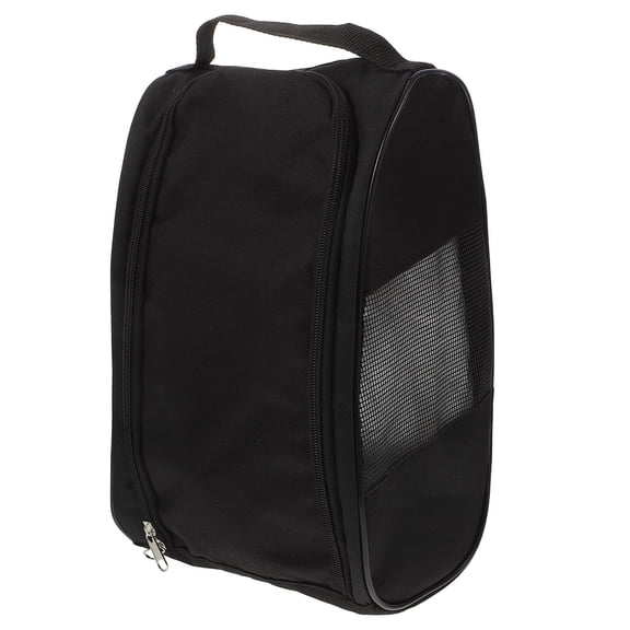 Toyvian 1Pc Sports Shoe Holder Black Storage Pouch Zipper Design Portable Household Organizer