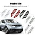 thumbnail image 2 of kanaroous 1 Pair ABS Car Air Vent Self-adhesive Universal Modified Solid Color Automotive Decorative Sticker Decal Accessories Silver, 2 of 6