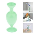 thumbnail image 4 of Jarrón de vidrio para decoración, florero alto transparente decorativo para flores secas y plantas. Verde, 4 of 9