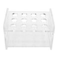 Clear Acrylic Test Tube Rack 12 Sockets Centrifuge Tube Holder for