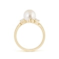 thumbnail image 2 of ANGARA Classic South Sea Cultured Pearl Bypass Ring in 14K Yellow Gold for Women | June Birthstone, Birthday, Anniversary, Jewelry Gift for Women | Pearl Ring, 2 of 8