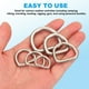 thumbnail image 3 of Uxcell 0.8" Anillos en D de metal, 4 Pcs Anillo D soldado de acero inoxidable 304 para cinturones, collares de perro, 3x15mm, 3 of 6