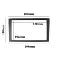 thumbnail image 5 of ZHIMAO ABS Plastic Double 2 Din Panel Dash Kit Frame Fascia For MAZDA MPV Premacy 1999-2004 Radio DVD Stereo Panel Dash Kit Frame, 5 of 9