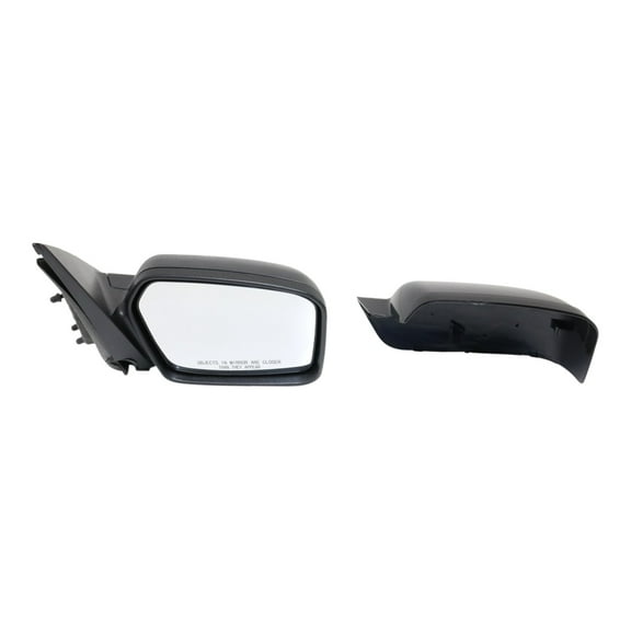 MIRROR Compatible For 2006-2010 Ford Fusion Mercury Milan Right Passenger Power Glass With 1 Paintable and Textured Black Cap