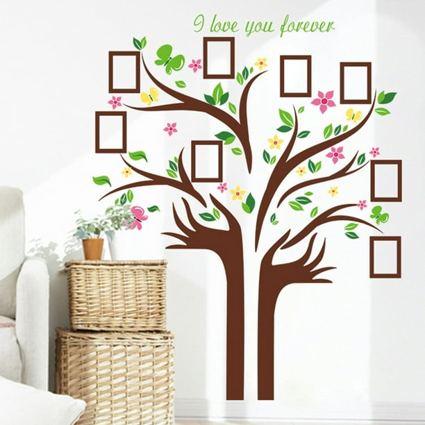 Tree Wall Decal L Stick Vinyl Sheet For Home Bedroom Stencil Decoration Diy...