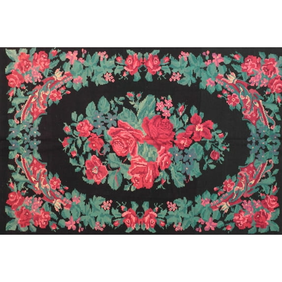 Ahgly Company Indoor Rectangle Traditional Gray Medallion Area Rugs, 8' x 10'