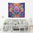 thumbnail image 2 of Yayeee Tapestry Wall Hanging for Bedroom 60" x 40" Living Room Home Wall Art Decor, Light Purple Flowers, 2 of 7