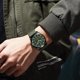 thumbnail image 2 of Relojes para hombres Relojes militares para hombres Reloj militar analógico de cuarzo Relojes de pulsera impermeables para hombres Fecha (carcasa negra, esfera negra, correa de nailon negra) oso de fresa Electrónica, 2 of 5