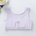 thumbnail image 5 of LRen Girls Training Bras 10-12 Years Seamless Stretchy Sports Bra Girl Wireless Bralette Solid Color with Removable Padding Yoga Crop Top, 5 of 6